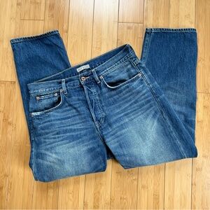 Hey Gang The Loose Crop Richman Wash Jeans size 28